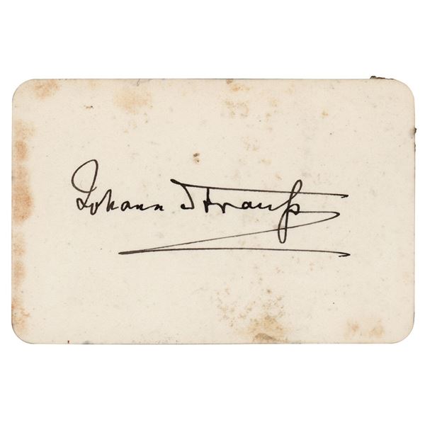 Johann Strauss Signature