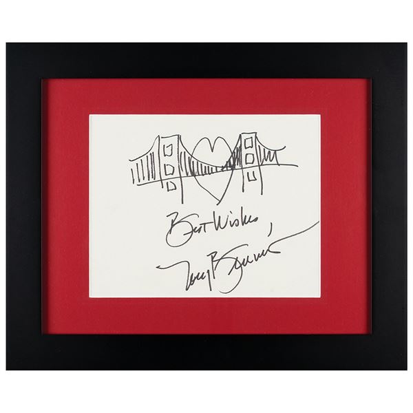 Tony Bennett Signed Sketch