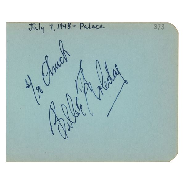 Billie Holiday Signature