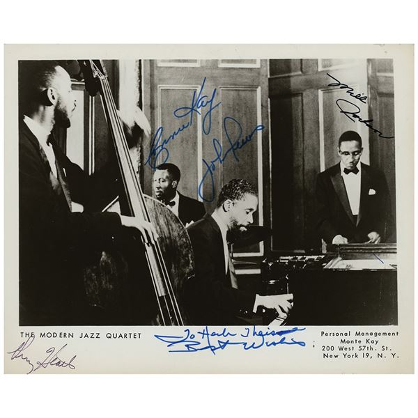 Modern Jazz Quartet Signed Photograph