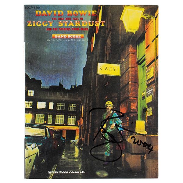 David Bowie Signed Song Book