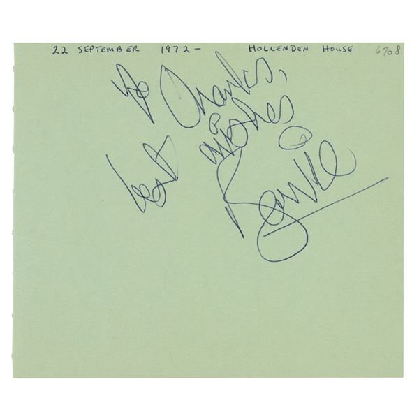 David Bowie Signature