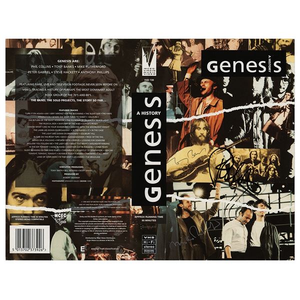 Genesis Signed VHS Cover Inlay