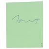 Image 1 : Tom Waits Signature