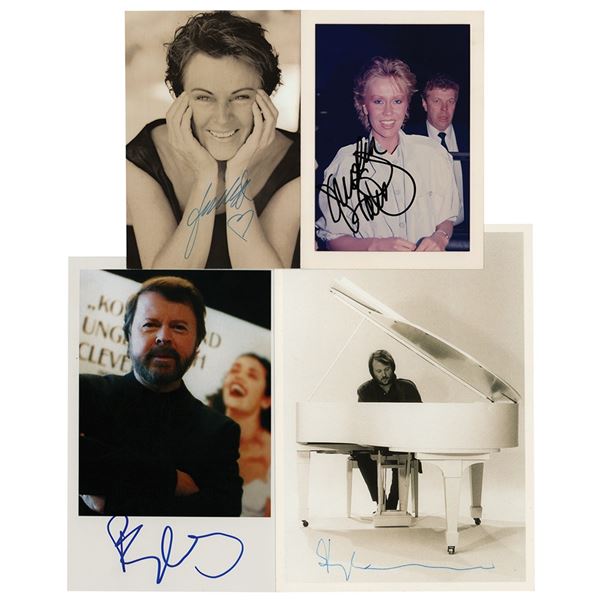 ABBA (4) Signed Photographs