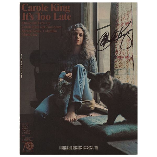 Carole King Signed Sheet Music