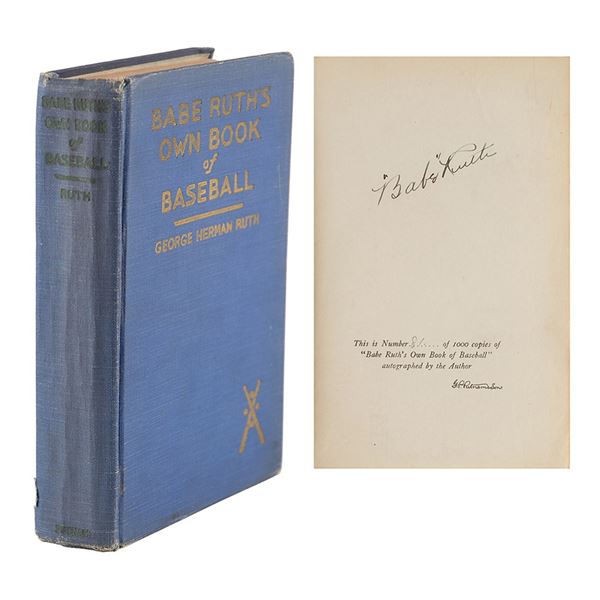 Babe Ruth Signed Book