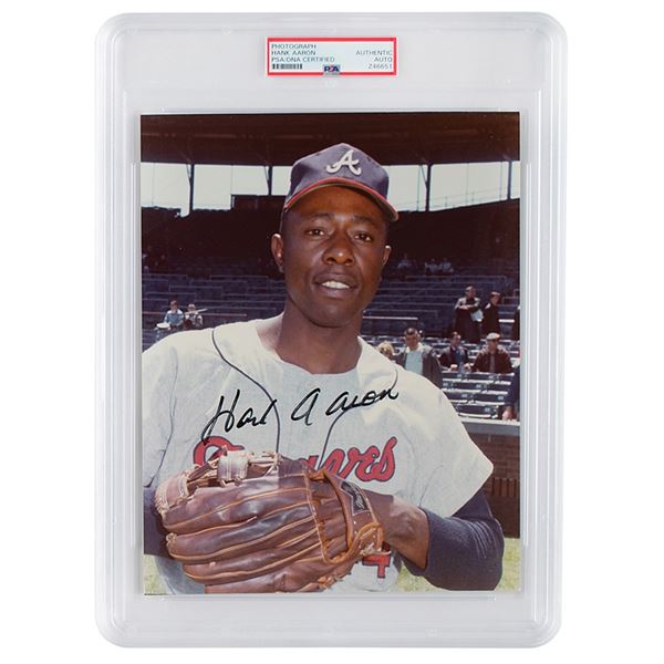 Hank Aaron Signed Photograph