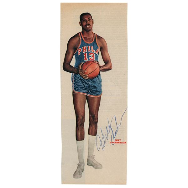 Wilt Chamberlain Signed Photograph