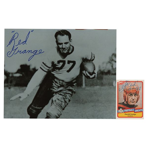 Red Grange (2) Signed Items