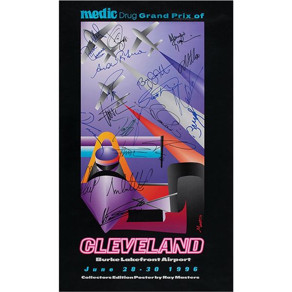 Indianapolis 500 Multi-Signed Poster