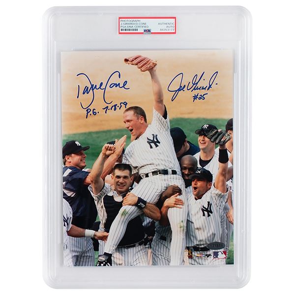 NY Yankees: Cone and Girardi Signed Photograph