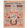 Image 1 : Pittsburgh Pirates: 1902 Program with Honus Wagner