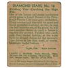 Image 2 : Lloyd Waner Signed 1934 Diamond Stars #16 Baseball Card