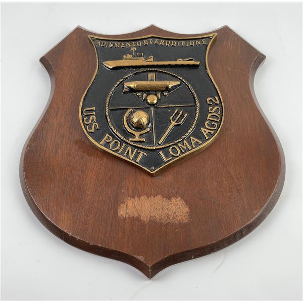 USS Point Loma AGDS2 Submarine Plaque