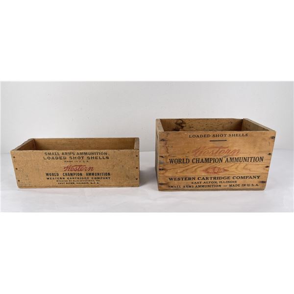 Western Shotgun Shell Wood Boxes 16ga .410