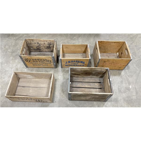 Beer Wine Milk Wood Crates Boxes Montana