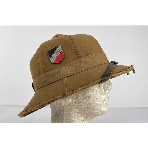 WW2 Nazi German Tropical Pith Helmet