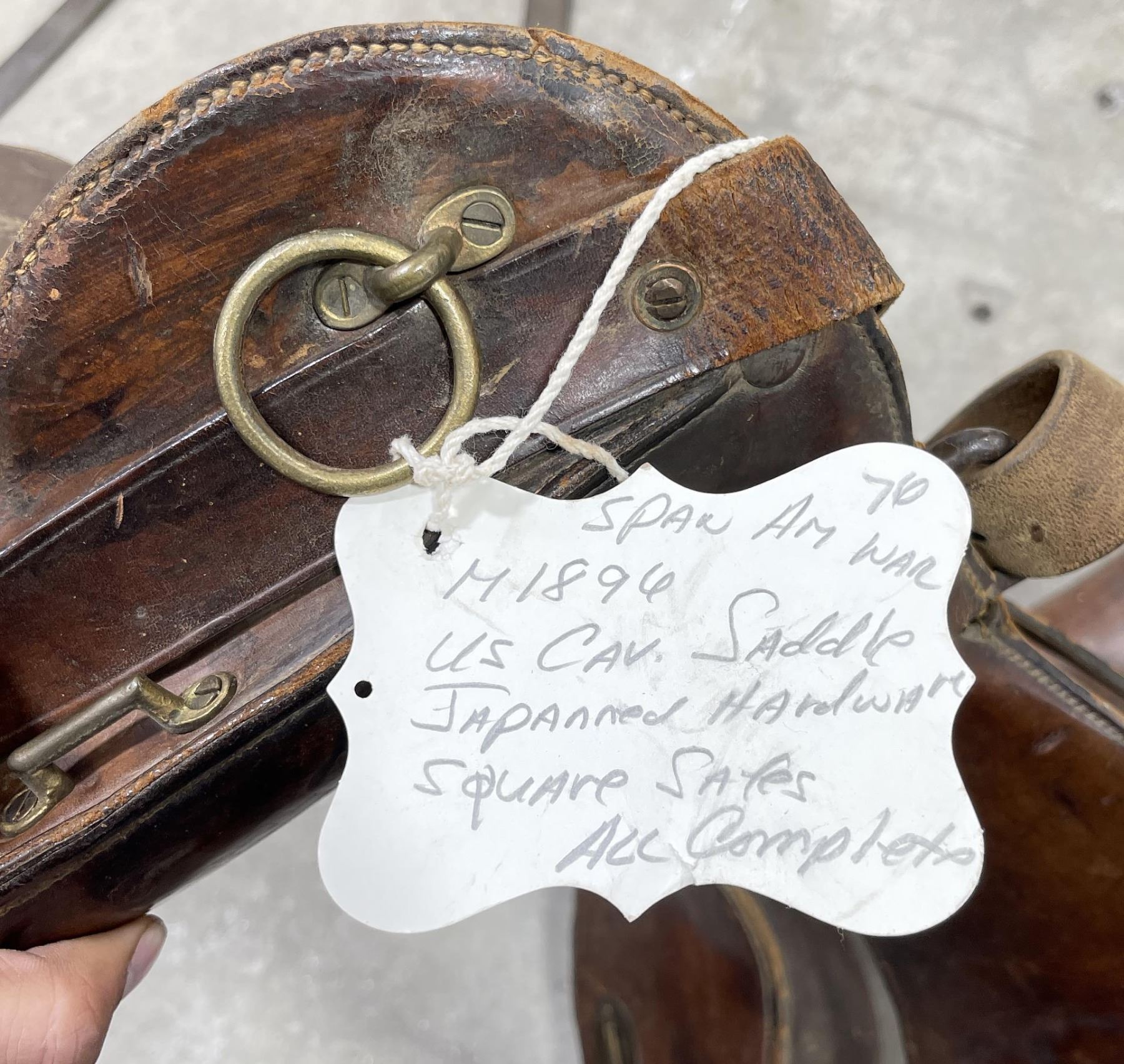 Spanish American War M1896 US Cavalry Saddle