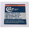 Image 1 : Colt Gold Cup National Match Booklet