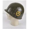 Image 1 : WW2 Helmet Liner w/ Unit Markings and Insignia