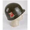 Image 3 : WW2 Helmet Liner w/ Unit Markings and Insignia