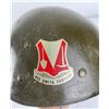 Image 8 : WW2 Helmet Liner w/ Unit Markings and Insignia