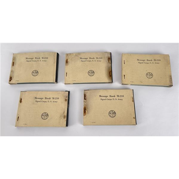 Lot of WW2 Message Books w/ Pigeon Paper M-210