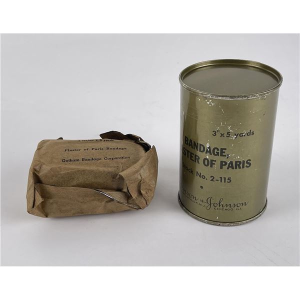 WW2 Plaster of Paris Medical Bandages