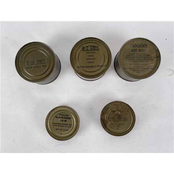 Group of Vietnam War Rations