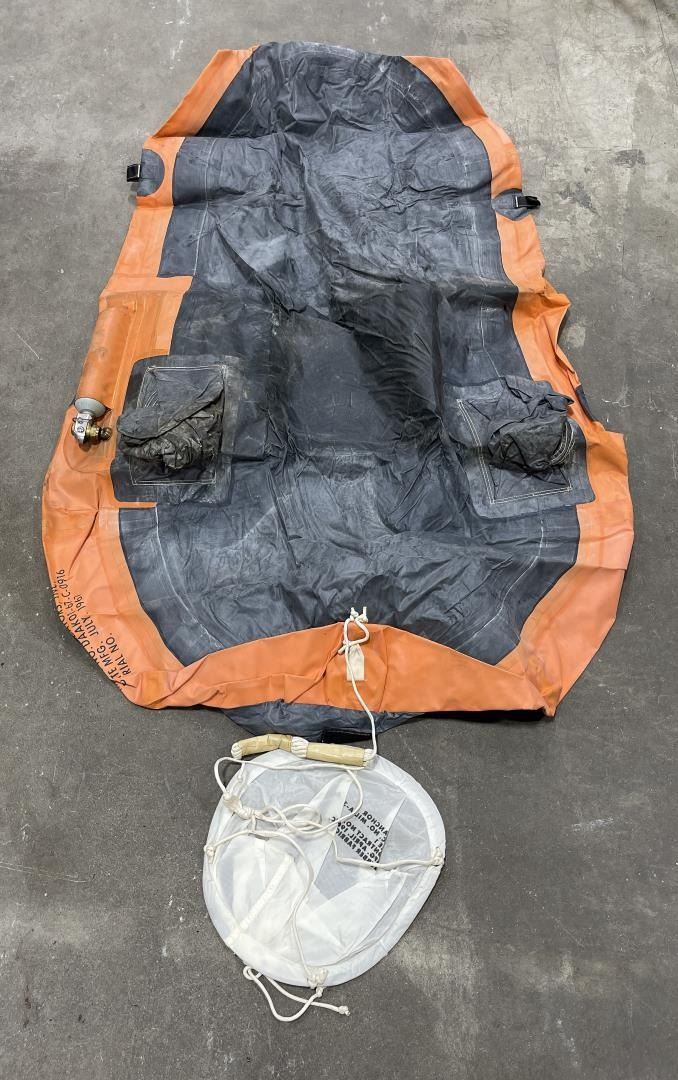 One Man Life Raft Inflation Vietnam Emergency One Man Life Raft