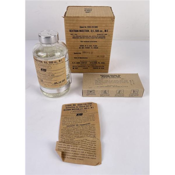 Korean War Medic Dextran IV Injection