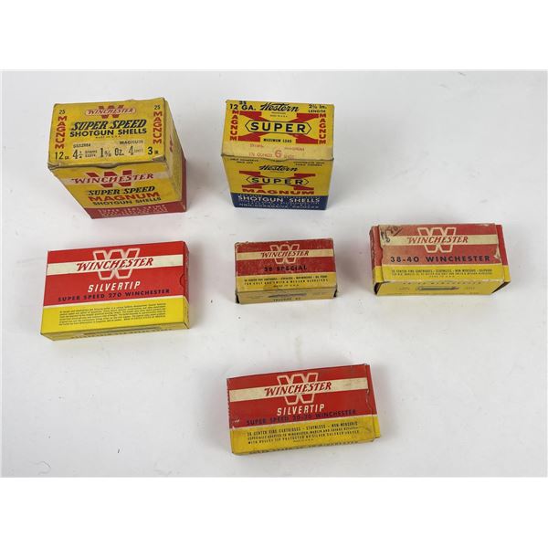 Winchester Rifle Pistol Shotgun Ammo Collection