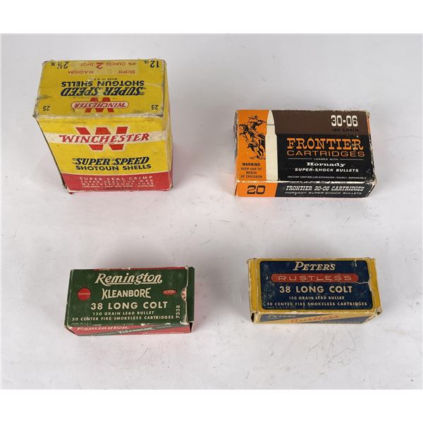 Group of Ammo .38 Colt 30-06 Shotgun