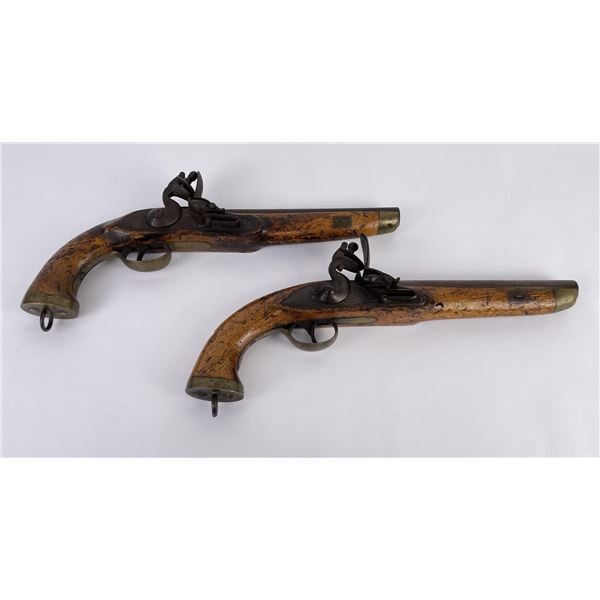 Pair of Antique Naval Service Deck Pistols