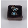 Image 2 : Group of Sterling Silver Turquoise Navajo Rings