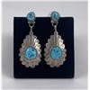 Image 1 : Navajo Sterling Silver Turquoise Earrings
