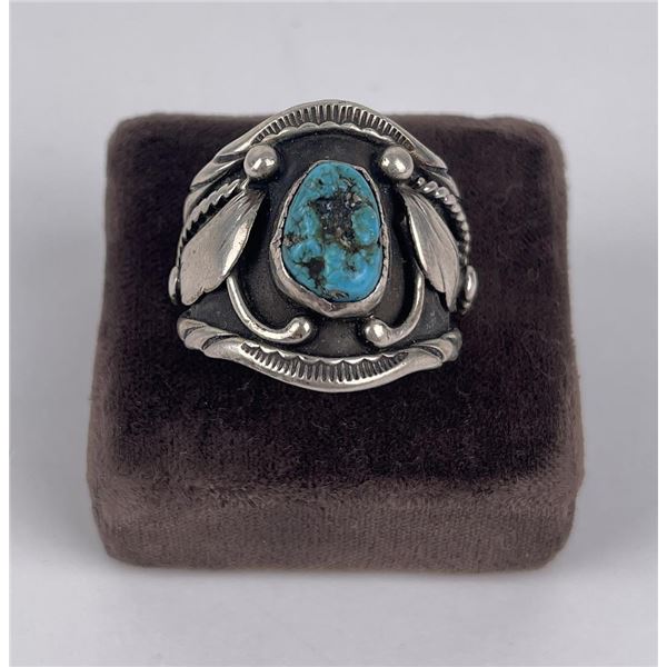 Navajo Sterling Silver Turquoise Ring