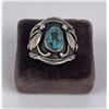 Image 1 : Navajo Sterling Silver Turquoise Ring