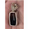 Image 2 : Sterling Silver Semi Precious Stone Pendant