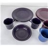 Image 2 : Group of Fiesta Dinnerware Plum Chartreuse