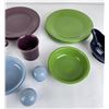 Image 4 : Group of Fiesta Dinnerware Plum Chartreuse