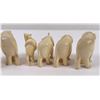 Image 6 : Group of Antique African Bone Elephants