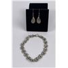 Image 1 : Sterling Silver Bracelet and Earrings
