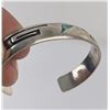 Image 2 : Navajo Sterling Silver Inlay Cuff Bracelet
