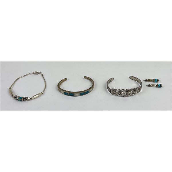 Lot of Navajo Sterling Silver Bracelets