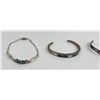 Image 2 : Lot of Navajo Sterling Silver Bracelets