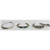 Image 3 : Lot of Navajo Sterling Silver Bracelets