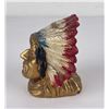 Image 2 : Cold Painted Indian Chief Still Bank
