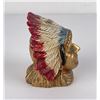 Image 4 : Cold Painted Indian Chief Still Bank